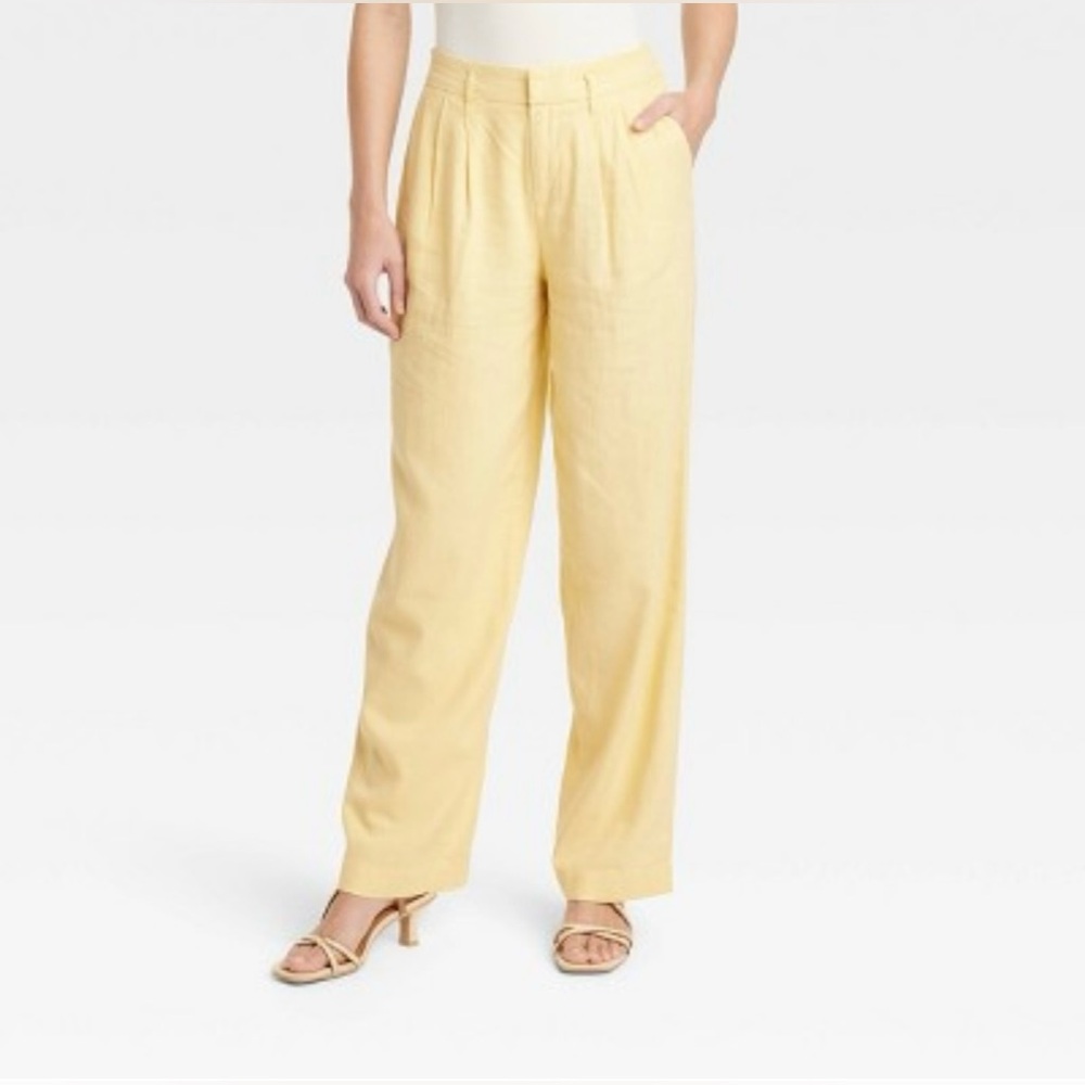 Yellow women’s linen Pants
